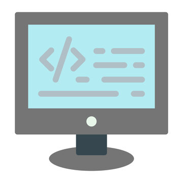 Programming Language Vector Flat Icon Design