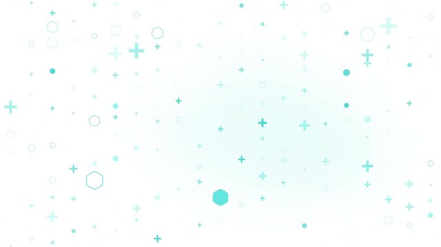 Abstract medical healthcare technology background animation loop.