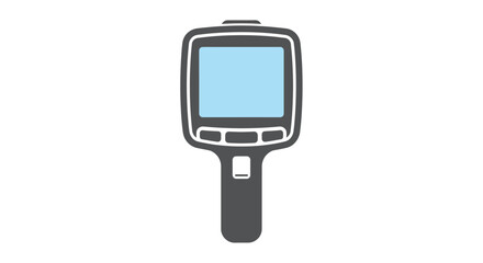 Thermal Camera Handheld Device Icon with Blue Screen © Ica