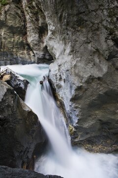 Grossarlerarche Stream flowing through the Liechtensteinklamm (Liechtenstein Gorge), St. Johann im Pongau, Salzburg, Austria, Europe