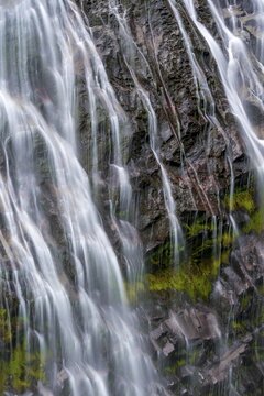 Narada Falls, waterfall, long exposure, Mount Rainier National Park, Washington, USA