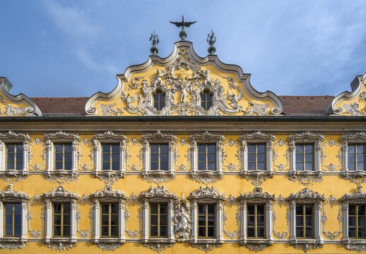 Haus zum Falken, Falkenhaus, W&uuml;rzburg, Lower Franconia, Bavaria, Germany