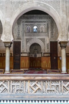 Madrasa Bou Inania, madrasas, Arabic ornaments, Fes, Morocco