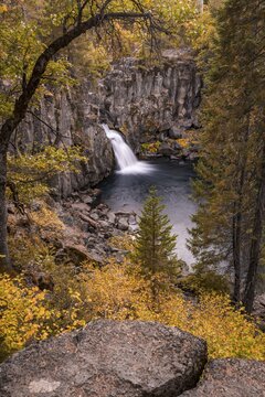 Waterfall, McCloud Falls, Upper Fall, California, USA