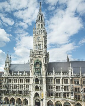 The New Town Hall on Marienplatz, Munich, Upper Bavaria, Bavaria, Germany