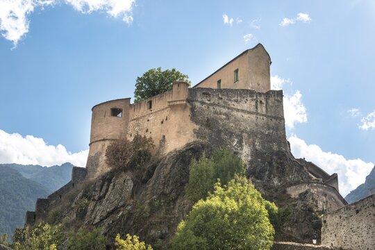 The Citadel with the eagle's nest bastion, Corte, Corsica, France