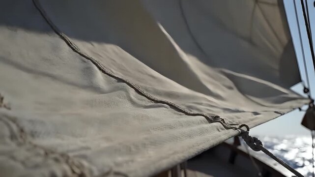 Closeup of a mosquito net with a dark cord running through it.