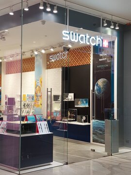 Swatch facade at Iconsiam in Bangkok, Thailand
