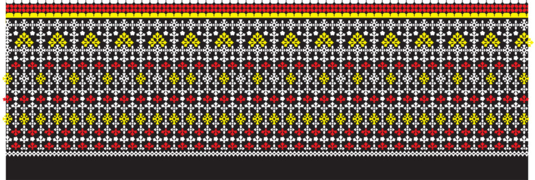 PrintNew Kalam kari Magical seamless pattern with  design elements. treepices penel