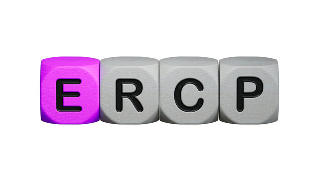 word ercp is made of wooden. medical concept of treatment, prevention and side effects.close up of wooden elements,Business Concept.Supports PNG files with transparent backgrounds.