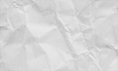 Halftone Crumpled Paper Texture Background. Seamless-Style White Folded Paper Pattern. Abstract Paper Folds and Shadows. © Rizq