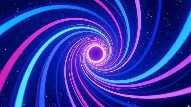 Spiral pattern with pink and blue