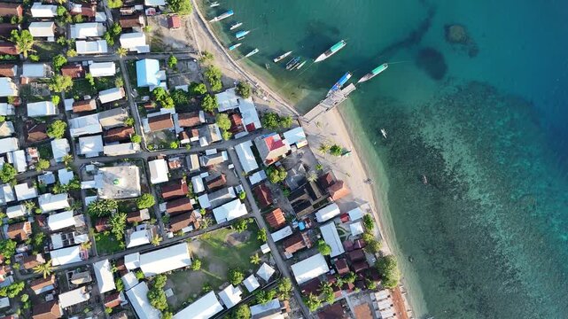 view from the sea of Moyo island, Sumbawa