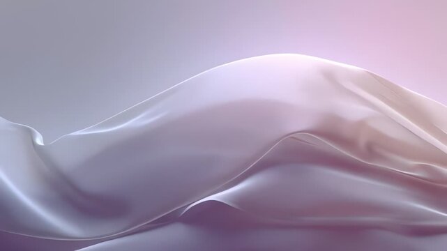 Majestic flowing Fabric Wave in Soft Light