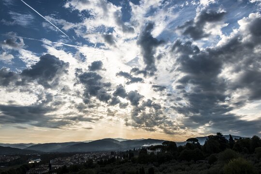 Dramatic clouds in the sky, Florence, Tuscany, Italy