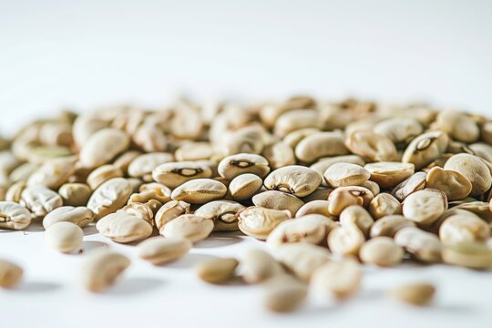 Pinto beans, a traditional ingredient in the Mexican dish frijoles refritos (refried beans) 