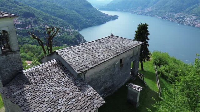 The church of Madonna del Soldo on Lake Como