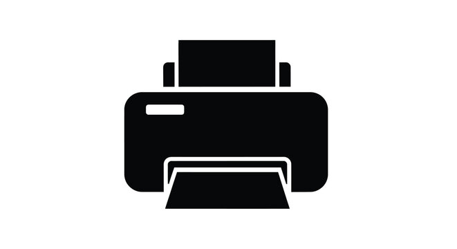 Modern Printer: A sleek, minimalistic monochrome image of a contemporary printer, embodying modern office technology and the efficiency of printing documents.