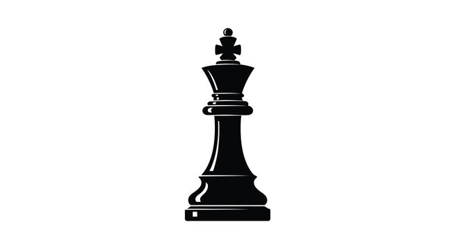 Royal Decree: An isolated rendering of the majestic chess king, symbol of power and strategic command, set against an elegant background.