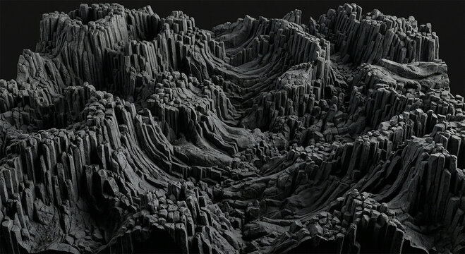 Abstract Basalt Stone Rock Texture