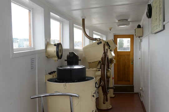 In the cabin of the medium-sized fishing trawler CPT-129