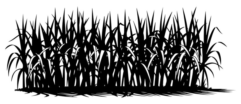 sugarcane plantation farm crop illustration vector
