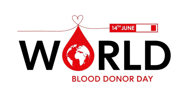 World Blood Donor Day Awareness Campaign Graphic - Save Lives, Donate Blood, Health Initiative