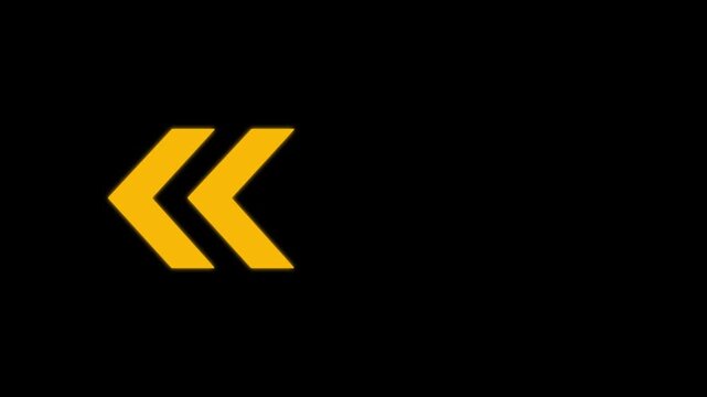 Animated yellow arrow motion yellow arrow Dynamic Golden Navigation Guide.
