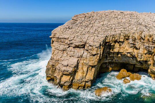 Magnificent landscape of a hotel in the Cantabria region of Spain