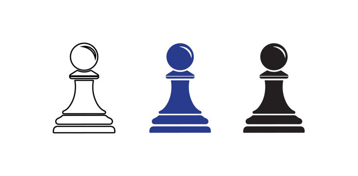 Chess bishop silhouettes a study in color and form minimalist design