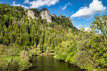 Naturpark Obere Donau mit Schloss Werenwag, bei Irndorf,  Oberes Donautal, Donau, Schwäbische Alb, Baden-Württemberg, Deutschland © Jürgen Humbert
