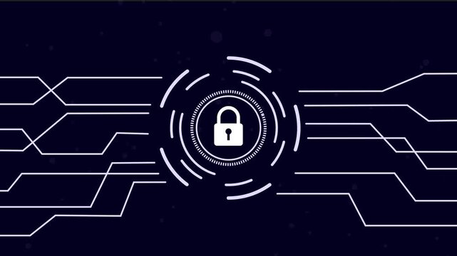 futuristic neon hexagon network on dark gradient background
