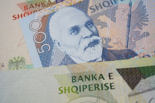 500 Albanian Lek banknote featuring the portrait of Ismail Qemali 
