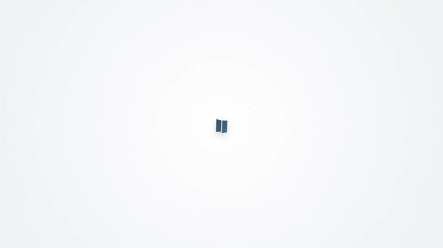 Precise blue square element on a pristine white canvas, representing a minimalist anchor point for impactful design, digital innovation, and dynamic brand identity