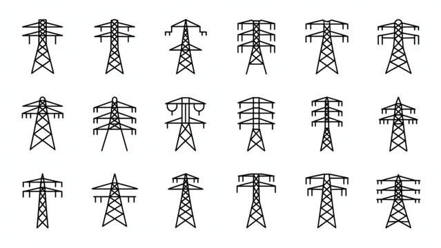 Flat design icons of people exercising and doing various activities in colorful style Vector