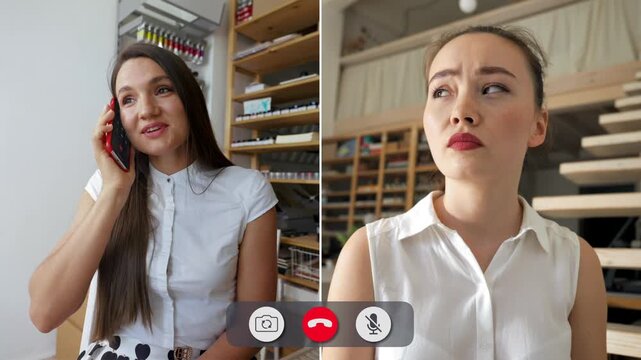 Students engage in an online call, sharing different emotions as they discuss topics. The setting is casual, with one student on a call and various reactions shown.