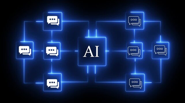 AI email classification system analyzing inbox messages and automatically sorting into categories like spam, priority, and marketing using machine learning interface overlay on laptop workspace