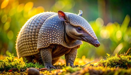 Obraz premium Armadillo in the Grass.
