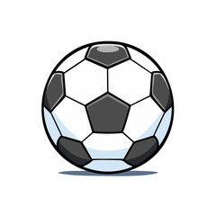 Fototapeta premium Classic Black and White Soccer Ball with Distinctive Panel Pattern