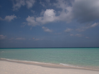 Fototapeta premium Long Beach at Dhigurah, Maldives 