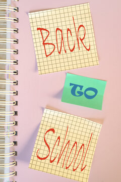 Back to school background, with different office or school supplies.