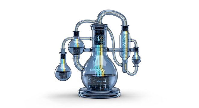 Holographic hookah waterpipe with tubes