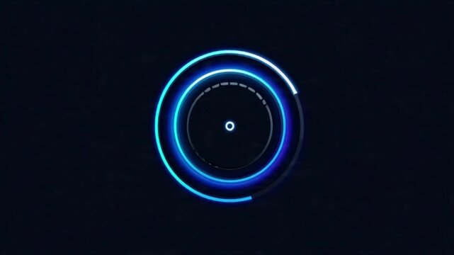 audio speaker on blue background