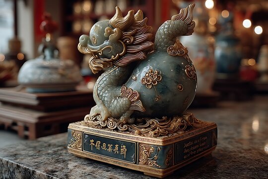 Chinese traditional carved jade stone art high resolution picture