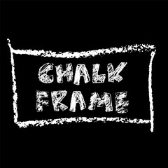 Hand Drawn Simple Chalk Frame © Anna Babii