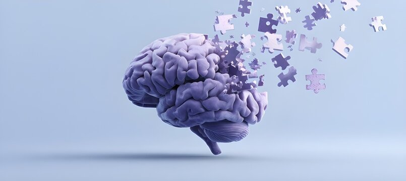 Deconstructing mind a human brain formed from fragmented pieces