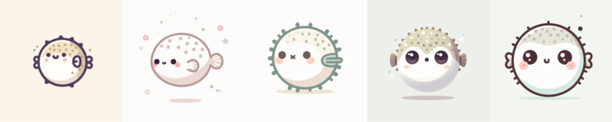 Puffer Fish Vector Illustration © Fajar