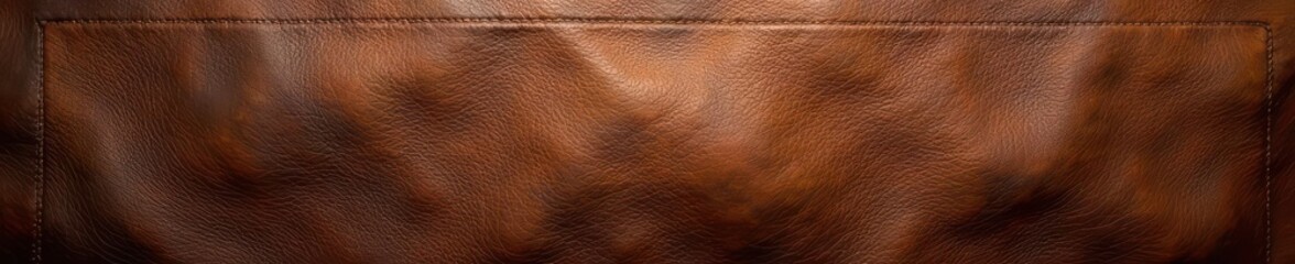 Fototapeta premium Deep brown, rich, smooth leather texture with subtle wrinkles , natural, worn, vintage