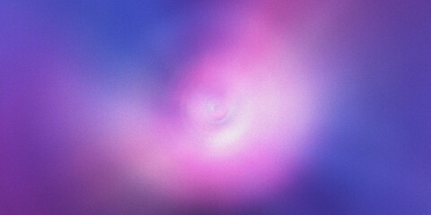 Dreamy purple and blue ethereal background with soft radial glow and subtle grainy texture for modern minimalist compositions. © md