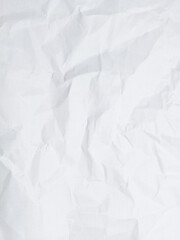 Fototapeta premium crumpled white paper texture. wrinkled paper texture background